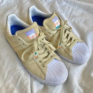 Adidas superstar vulc ADV yellow pastel sneakers